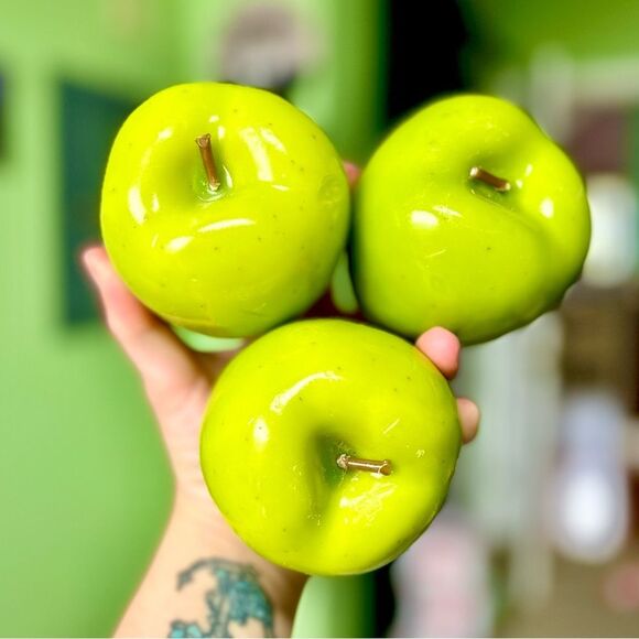 Other - Faux Food Green Apple Home Decor Accent Art Display Farmhouse Kitchen Table